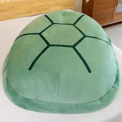 Bærbar skildpaddeskalspude Voksen kæmpeskildpadde kostume Sjovt påklædningsvægtet skildpaddeplys, stor skildpaddekropspude green*80cm