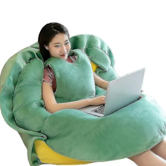 Bærbar Turtle Shell Pude Voksen-gigantisk Turtle Kostume Funny Dress Up Vægtet Turtle Plys, stor Turtle Body Pude green*80cm