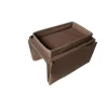 (Brun) Opbevaringspose til sofaarmlæn, sofa fjernbetjeningsholder sofa Oxford