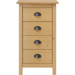 Buffet - Buffetbakke - Massivt fyrretræ - 4 skuffer - 46 x 35 x 80 cm