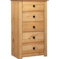 Buffet - Panama - Pin massiv - 5 skuffer - 46 x 40 x 89 cm