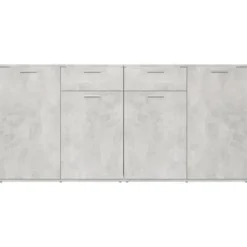 Buffet bas - Maison Exclusive - Grå beton - 160x36x75 cm - Ingeniørtræ Betonggrå