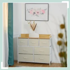 Bureau med 7 rum