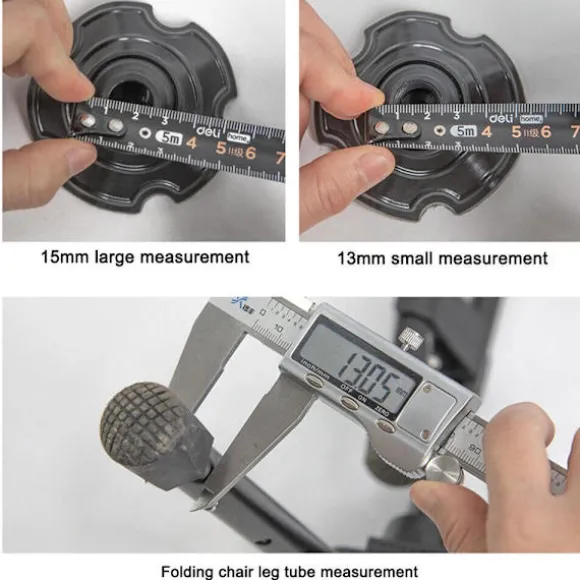 Campingstol Fødder Beskyttelsesdæksler Møbelfod 15MM4PCS 4PCS 15mm4pcs