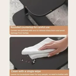 C-formet sidebord & sofabord – lille træ coffee table, der glider under sofa og seng_TF_TF Trä