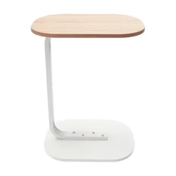 C-formet sidebord Fritstående sofabord - FX- Log White Log White