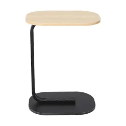 C-formet Sidebord Fritstående Sofabord_jarx Log Black