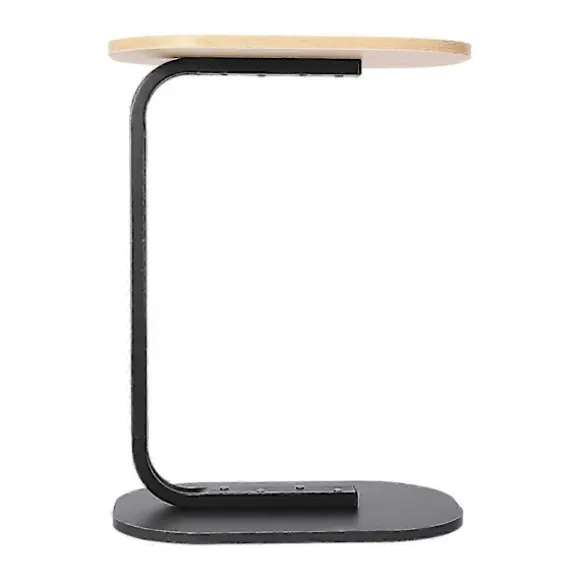 C-formet Sidebord Fritstående Sofabord_jarx Log Black