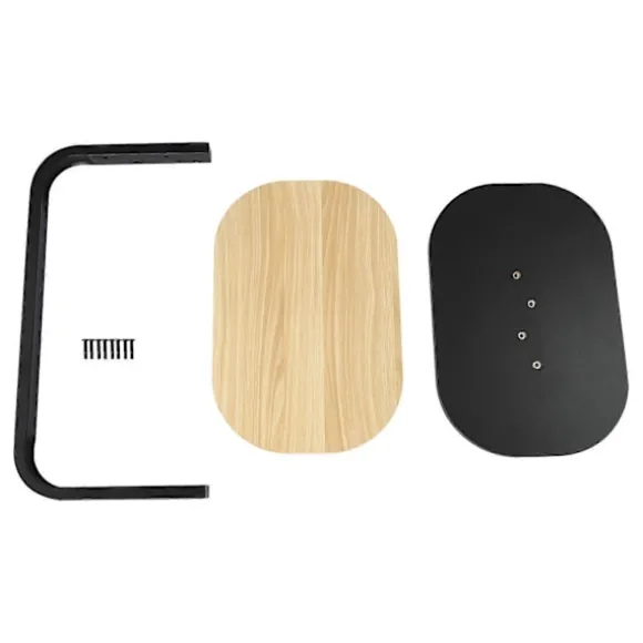 C-formet Sidebord Fritstående Sofabord_jarx Log Black