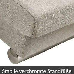 Chaiselong med ergonomisk høj ryg, cremefarvet, 180 kg kapacitet