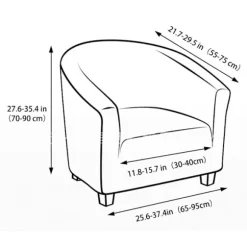 Chesterfield Lænestol Betræk, Jacquard Stretch Stretch Tub