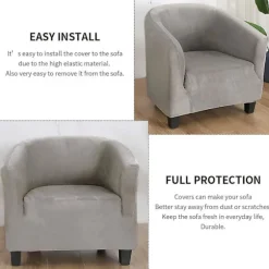 Chesterfield Lænestol Betræk Elastisk Stræk Velour Lænestol Betræk Stretch Vaskbar Betræk Beskytter Lænestol Tullsta dark green