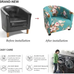 Clubstol Betræk Tub Stol Betræk Stretch Lænestol Betræk Sofa