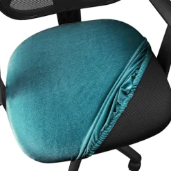 35-50cm Stretch Spandex Fløjl Stolebetræk Blød Maskinvaskbar Drejelig Kontorstol Pudebetræk Hjemmeindretning