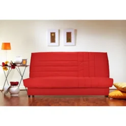 COMFORT BULTEX 3-personers sovesofa - Rødt stof L 192 x D 95 cm - BEIJA Röd