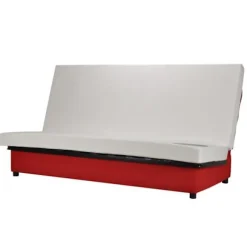 COMFORT BULTEX 3-personers sovesofa - Rødt stof L 192 x D 95 cm - BEIJA Röd
