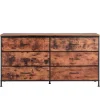 Commode - DUOKU - ZWE-BC-SS-03 - 6 Skuffer - 130x39x69 cm - Opbevaringsmøbel