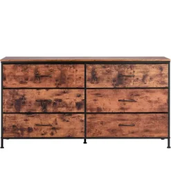 Commode - DUOKU - ZWE-BC-SS-03 - 6 Skuffer - 130x39x69 cm - Opbevaringsmøbel