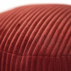 Corduroy Puf – Rund Gulvpude, Boho Stil