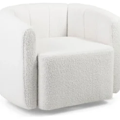 COSTWAY 360° Drejelig Velour Puffesofa, Maks. belastning: 160 KG