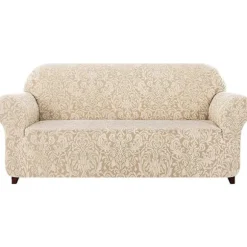 Damaskus Sofabetræk Stretch Betræk (2-personers, Khaki)