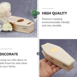 Dekorer skrivebord DIY miniature kiste miniature dukkehus kiste DIY mini kiste miniature kiste mini møbler kiste Db 17.5X7.8CM