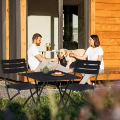3-delt altanmøbelsæt i trælook