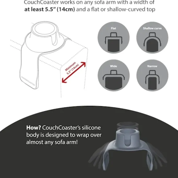 Den ultimative kopholder til din sofa, Jet Black