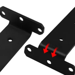 Diskrete hyldebeslag Black L Black L