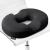 Donut Pude til Hæmorider - 100% Memory Foam Puder med Skridsikker Bund - Fast Ortopædisk Sæde - Lindring af Tryk på Halebenet