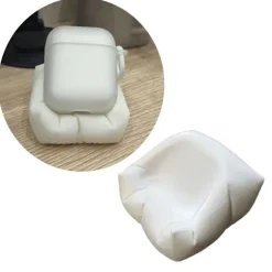 3D-printet sofalignende etui til høretelefoner til Pods 2 3, flere modeller, skrivebord Black