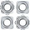 Drejebordslejer - 4 stk. - 71 * 8 mm - Drejebord - Drejelig ring - Firkantet - Sølv - Metal - Kuglelejer - Kan drejes 360 grader - Velegnet til d