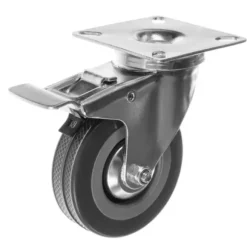Drejelige hjul med bremse / Transporthjul - 4 stk. [CO]