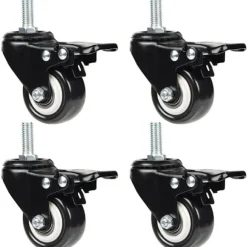 Drejelige hjul 50mm møbeltransporthjul, 40 kg belastningskapacitet hver, M10 skruer