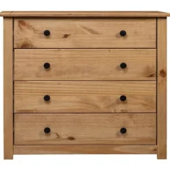 Dressoir - Panama - 4 skuffer - Massiv fyr - 80 x 40 x 73 cm Tall