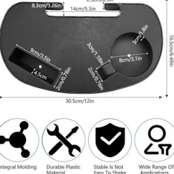 Drikkeholder, 2 stk. stolkopholdere, drikkeholder stol bordbakke liggende mobiltelefonholder flaskeholder til campingstol liggestol camping