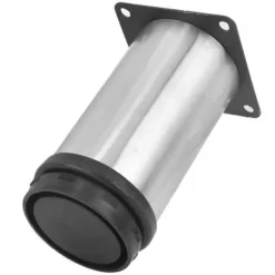 EBTOOLS TV-skabsben 4 stk. 50 x 100 mm Rustfrit stålbelægning Justerbare runde møbelben til TV-bord