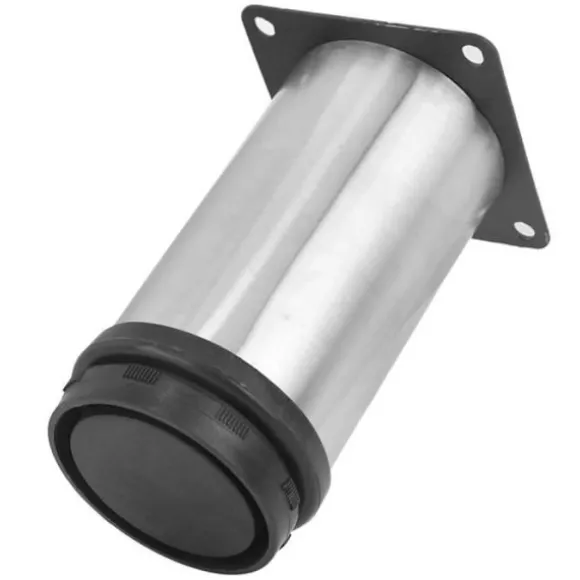 EBTOOLS TV-skabsben 4 stk. 50 x 100 mm Rustfrit stålbelægning Justerbare runde møbelben til TV-bord