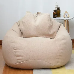 Ekstra Stor Bønnepose Stol Sofa Betræk Indendørs Doven Lounge Til Voksne Børn (Ingen Fyldmateriale)