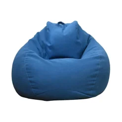 Ekstra stort sækkestolsofa betræk, doven lænestol, voksen, børn, indendørs Blue 100*120cm