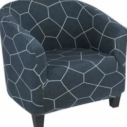 Elastisk jacquard lænestolbetræk til clubstol, loungestol, cocktailstol KLB