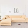 Elastisk sofabetræk, komfortabelt strækstof (beige, 140-180 cm)