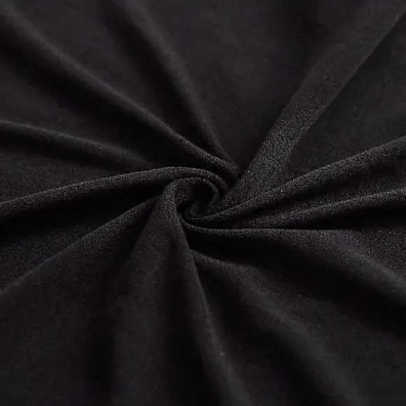 Elastisk sofabetræk, komfortabelt strækstof (Sort, 180-230 cm)