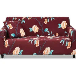 Elastisk sofaovertræk skridsikkert Jacquard elastisk sofaovertræk til 2-personers sofa