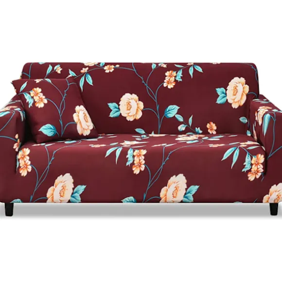Elastisk sofaovertræk skridsikkert Jacquard elastisk sofaovertræk til 2-personers sofa