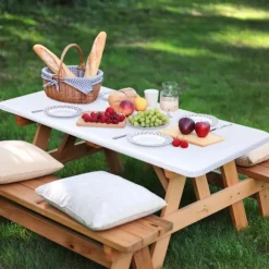 Elastiske duge - Vindtæt polyesterdug - Vandtæt picnicdug - Ridsefast og vaskbar dug - Borddækning