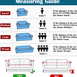 Elastiske sofaovertræk til stue Geometrisk lænestol Loveseat Cover Hjørne L-formet sofa Skal bestille 2 dele cover Farve 1 Medium(145-185cm)1pc