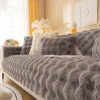 Elegant Sofabeskyttelse med Skridsikkert Design, Gråt Sofabetræk i Mikrofiber for Nem Installation og Vedligeholdelse (90 x 90 cm)