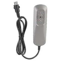 Elektrisk lænestolscontroller med dobbeltknap, stolelift/elektrisk sofamanuel controller, sofa lænestolsjusteringsfjernbetjening Gray