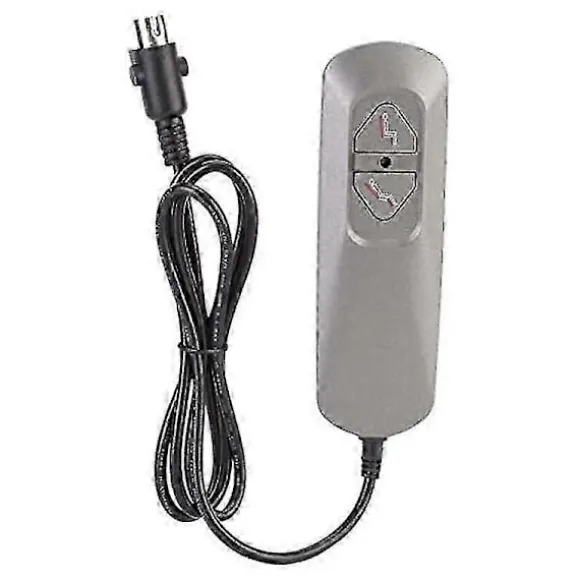 Elektrisk lænestolscontroller med dobbeltknap, stolelift/elektrisk sofamanuel controller, sofa lænestolsjusteringsfjernbetjening Gray